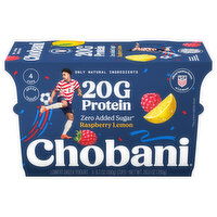 Chobani Lowfat Greek Raspberry Lemon Yogurt - 4 Each