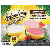 Island Way Sorbet Lemonade Collection Assorted Sorbet - 10 Each