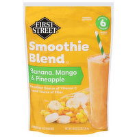 First Street Smoothie Blend, Banana, Mango & Pineapple - 6 Each