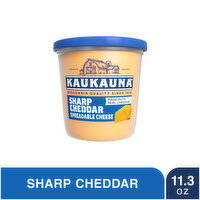 Kaukauna Sharp Cheddar Spreadable Cheese Cup - 11.3 Ounce