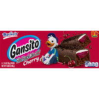 Marinela Are you in the mood for something delicious? Gansito snack cakes will satisfy your craving. Enjoy the delectable taste of a delicious snack cake layered with artificially flavored chocolate with 
crème and cherry artificially flavored filling. - 11.07 Ounce