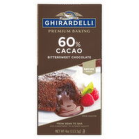 Ghirardelli Baking Bar, Premium, Bittersweet Chocolate, 60% Cacao