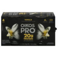 Oikos Pro Yogurt, Vanilla, 4 Pack - 4 Each