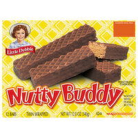 Little Debbie Wafer Bars, with Peanut Butter, Nutty Buddy, 12 Each