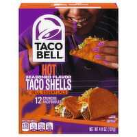 Taco Bell Bell Essentials Hot Seasoned Flavor Taco Shells - 12 Each