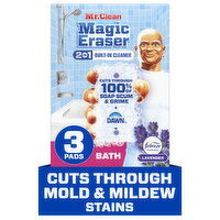 Mr. Clean Magic Eraser Sponge, Bathroom Cleaner, Ultra Bath - 3 Each