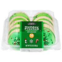 First Street Sugar Cookies, Holiday Frosted - 13.5 Ounce