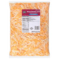 First Street Cheese, Sharp Cheddar Jack, Natural Feather Shredded - 5 Pound