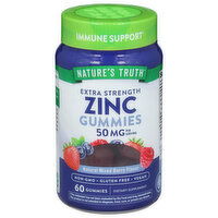 Nature's Truth Zinc, Extra Strength, 50 mg, Gummies, Natural Mixed Berry Flavor - 60 Each