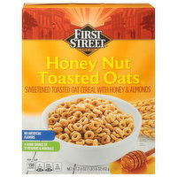 First Street Cereal, Toasted Oats, Honey Nut - 21.6 Ounce