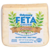 Odyssey Feta Cheese, Smoked, Chunk - 8 Ounce