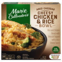 Marie Callender's Cheesy Chicken & Rice Bowl, Aged Cheddar - 12 Ounce