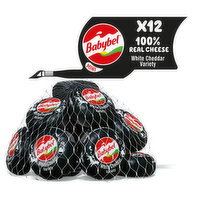 Babybel White Cheddar Snack Cheese, 8.5 oz (12 Count)