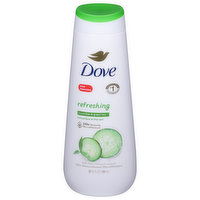 Dove Body Wash, Refreshing, Cucumber & Green Tea, 20 Ounce