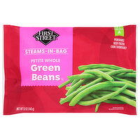 First Street Green Beans, Petite Whole, 12 Ounce