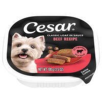 Cesar Classic Loaf in Sauce Beef Recipe Canine Cuisine - 3.5 Ounce