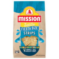 Mission Strips Fiesta Size Tortilla - 18 Ounce