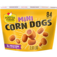 Foster Farms Honey Crunchy Mini Corn Dogs Family Pack, Frozen - 84 Each