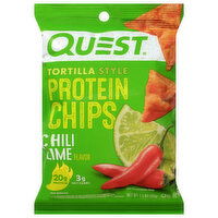 Quest Tortilla Style Chili Lime Flavor Protein Chips - 1.1 Ounce