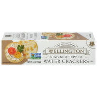 Wellington Water Crackers, Cracked Pepper - 4.4 Ounce