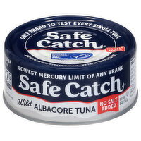 Safe Catch Tuna, No Salt Added, Albacore, Wild