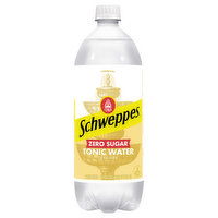 Schweppes Tonic Water, Zero Sugar - 33.8 Fluid ounce