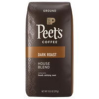 Peet's Coffee Coffee, Ground, Dark Roast, House Blend - 10.5 Ounce