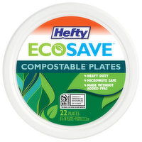 Hefty Plates, 8-3/4 In, 22 Each