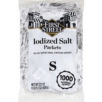 First Street Salt, Iodized, Packets - 1000 Each