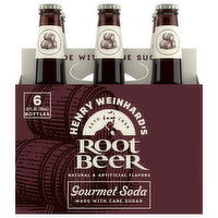 Henry Weinhard's Gourmet Soda, Root Beer, 6 Pack - 6 Each