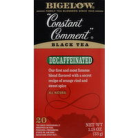 Bigelow Black Tea, Decaffeinated, Constant Comment, Tea Bags - 20 Each