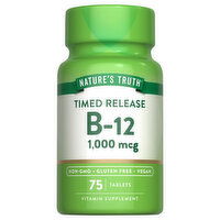 Nature's Truth B-12, Timed Released, 1000 mcg, Tablets - 75 Each