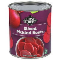 First Street Pickled Beets, Sliced - 105 Ounce