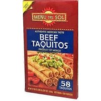 Menu Del Sol Family Pack Beef Taquitos - 58 Each