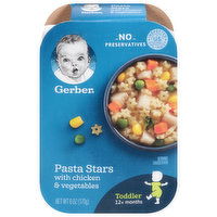 Gerber Pasta Stars, with Chicken & Vegetables - 6 Ounce