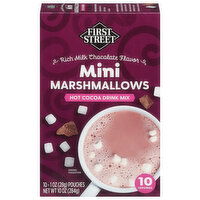 First Street Hot Cocoa Drink Mix, Marshmallows, Mini - 10 Each