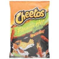 Cheetos Cheese Flavored Snack, Flamin' Hot, Limon, Crunchy, 8.5 Ounce