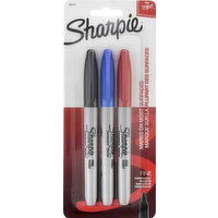 Sharpie Permanent Marker, Fine - 3 Each