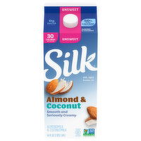 Silk Almond & Coconut Milk, Unsweet - 64 Fluid ounce