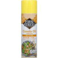 First Street Canola Oil, Cooking Spray, No Stick - 16 Ounce