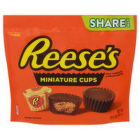 Reese's Miniature Cups, Milk Chocolate & Peanut Butter, Share Pack - 10.5 Ounce