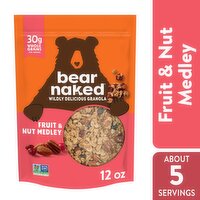 Bear Naked Granola Cereal, Fruit and Nut Medley - 12 Ounce