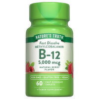 Nature's Truth Natural Berry Flavor 5,000 mcg Vitamin B-12 - 60 Each