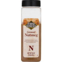 First Street Nutmeg, Ground, 16 Ounce