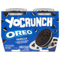 YoCrunch Yogurt, Lowfat, Vanilla, 4 Each