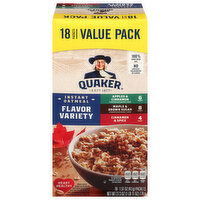 Quaker Instant Flavor Variety Oatmeal Value Pack - 18 Each