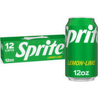 Sprite Soda Cans - 12 Each