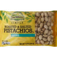 Sun Harvest Pistachos, Roasted & Salted - 12 Ounce