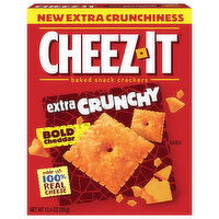 Cheez-It Baked Snack Crackers, Bold Cheddar, Extra Crunchy - 12.4 Ounce