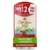 Old Spice Men's Antiperspirant and Deodorant, Fiji with Palm Tree, 24/7 Sweat Protection, Twin Pack - 5.2 Ounce